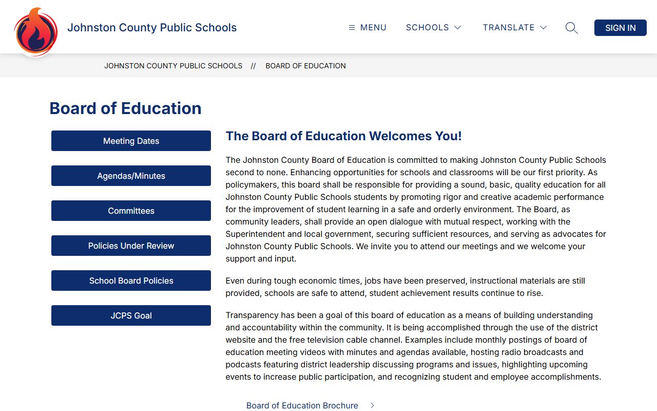 Johnston County phone numbers JCPS Board of Education contacts